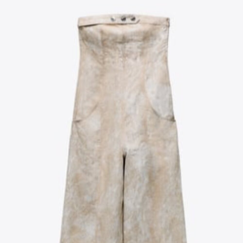 Zara Linen Jumpsuit with print